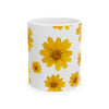 Yellow Daisy Floral Ceramic Coffee Mug (Various Sizes)