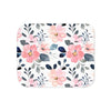 Watercolor Blossom Throw Blanket | Floral Sherpa Blanket | Cozy Home Decor