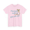 Just a Girl Who Loves God T-Shirt, Faith-Based Gift, Christian Tee