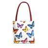 Butterfly Print Tote Bag | Colorful Monarch Watercolor Canvas Bag