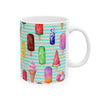 Ice Cream Popsicle Coffee Mug | Colorful Frozen Treat  Ceramic Cup