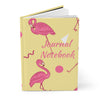 Pink Flamingo Writing Journal - Hardcover Notebook for Notes & Reflections