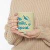 Sip, Smile, Repeat, Vintage Coffee Mug | Retro Ceramic Cup