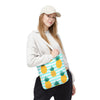 Pineapple Stripe Tote | Tropical Fruit Canvas Bag Gift