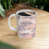 Pink Camo Ceramic Mug – Stylish Camouflage Coffee Cup