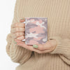 Pink Camo Ceramic Mug – Stylish Camouflage Coffee Cup