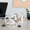 Watercolor Bird Illustrations Coffee Mug