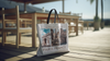 Paris France Vintage Tote | Stylish Travel Inspired Canvas Bag