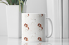 Dog Pattern Ceramic Mug | Adorable Beagle & White Dog Cup