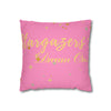Stargazers Dream On Pillowcase | Decorative Throw Pillow Cover | Pastel Crimson Pink Color