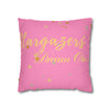 Stargazers Dream On Pillowcase | Decorative Throw Pillow Cover | Pastel Crimson Pink Color