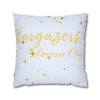 Stargazers Dream On Pillowcase | Decorative Throw Pillow Cover | Light Blue Color