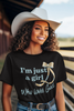 Just a Girl Who Loves God T-Shirt, Faith-Based Gift, Christian Tee