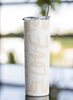 Love Script Travel Tumbler | Sweet Inspirational Drinkware, Bridal Gift (20oz)