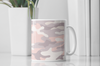 Pink Camo Ceramic Mug – Stylish Camouflage Coffee Cup