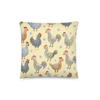 Farmhouse Rooster & Hen Throw Pillow | Cozy Country Decor | Various Sizes