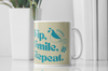 Sip, Smile, Repeat, Vintage Coffee Mug | Retro Ceramic Cup
