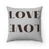 Love - Faux Suede Square Pillow