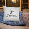 Love & Happiness - Pillow (Grey Color)