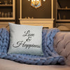 Love & Happiness - Pillow (Grey Color)