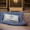 Love & Happiness - Pillow (Grey Color)