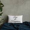 Love & Happiness - Pillow (Grey Color)