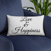 Love & Happiness - Pillow (Grey Color)