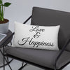 Love & Happiness - Pillow (Grey Color)